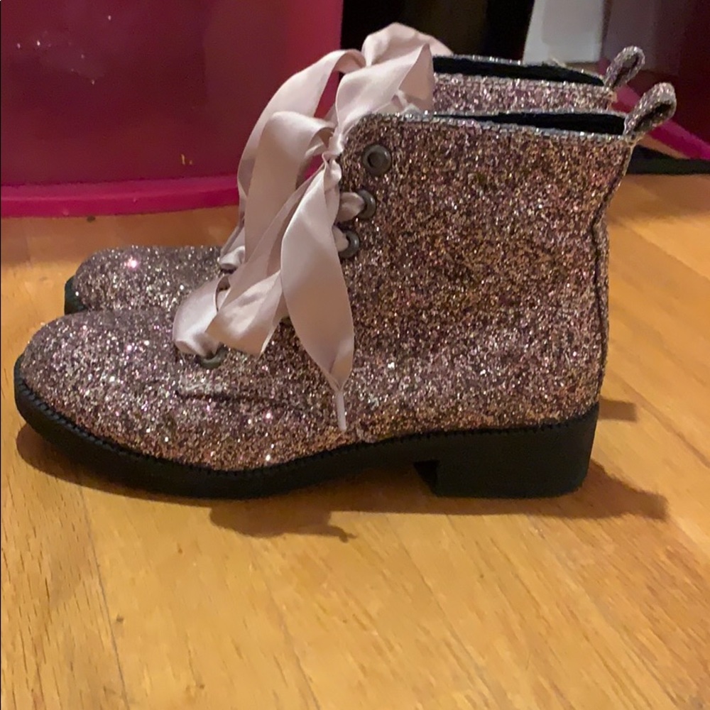 Dirty laundry combat boots